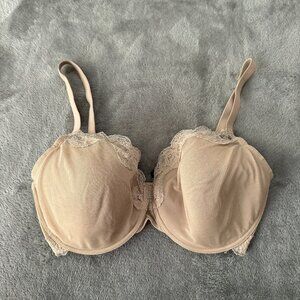 Natori Mesh Lined Underwire Bra Women's size 34H 34DDDDD